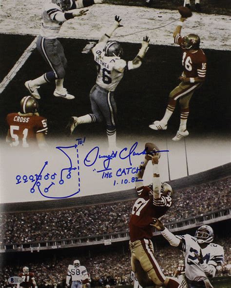 Dwight Clark Autographed/Signed San Francisco 49ers 16×20 Photo BAS ...