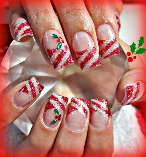 30 festive Christmas acrylic nail designs | Uñas navideñas, Arte de ...