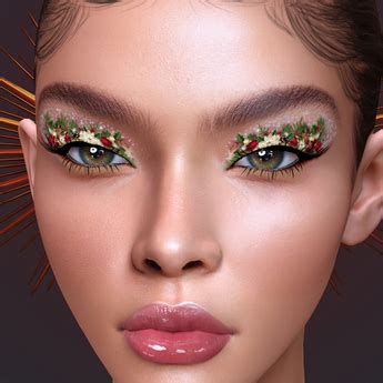 Second Life Marketplace - Christmas Flower Eyeshadow Lel Evo X Bom 彡