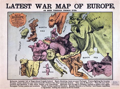 Large detailed Latest War Map of Europe – 1870. Latest War of Europe large detailed map – 1870 ...