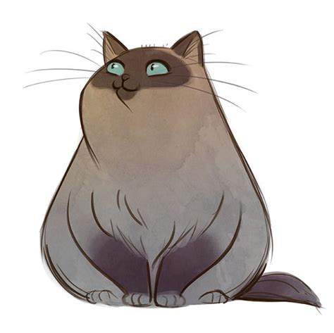 Fat Cat Drawing - Mature Milf