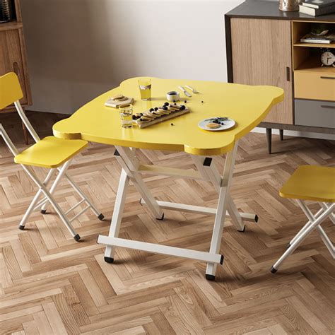 Folding table household dining table small square table outdoor portable table dormitory simple ...