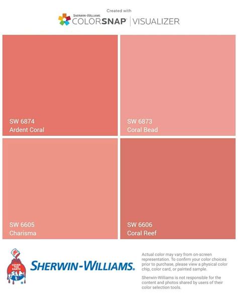 I just created this color palette with the Sherwin-Williams ColorSnap® Visualizer app on my ...