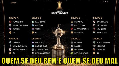 Sorteio da Libertadores: ranking dos brasileiros que se deram bem ou mal (e um pitaco do ...