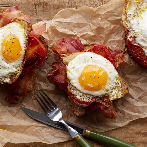 Bacon, Egg, and Tomato Toast Recipe | Epicurious