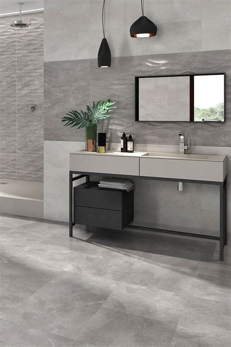 Marble effect Matt Grey Wall And Floor Tiles | Grey marble bathroom, Light grey bathrooms, Grey ...