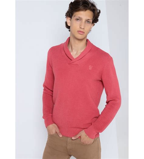 Six Valves Red basic crossover jumper - ESD Store fashion, footwear and accessories - best ...