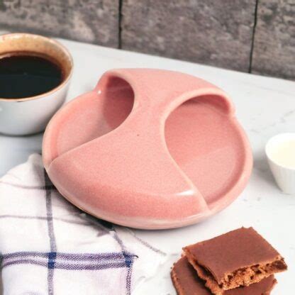 Hand Made Slab Built Small Serving Dish/Tray Decorated In Our Pink Glaze On White Clay – The ...