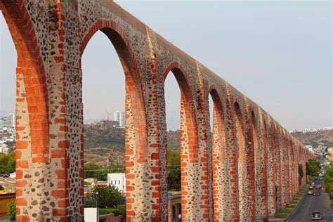 Aqueduct Queretaro Mexico stock photo. Image of mexico - 124982256