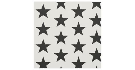 Black white star fabric | Zazzle.com