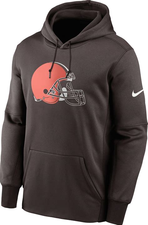 Nike Cleveland Browns Sideline Therma-fit Brown Pullover Hoodie for Men ...