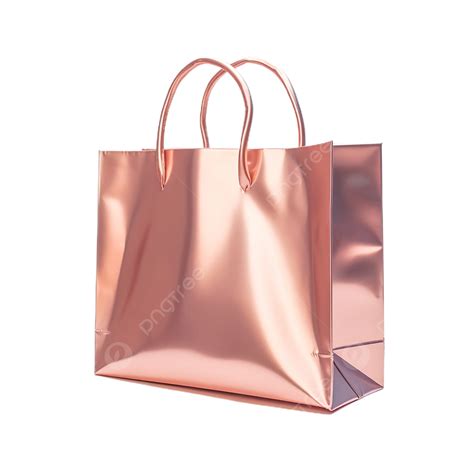 Shopping Bag Rose Gold Metallic Clutch, Shopping Bag, Rose Gold Metallic Clutch, Transparent PNG ...