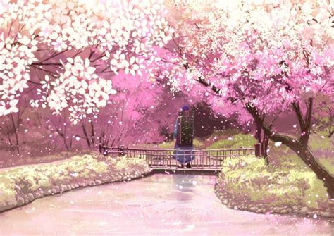 [41+] Anime Cherry Blossom Wallpaper on WallpaperSafari