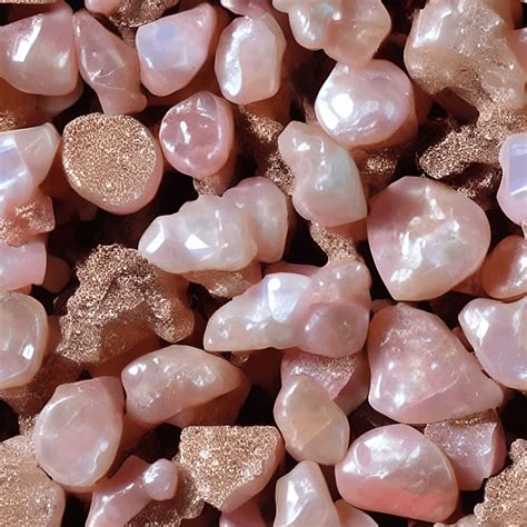 AAA Carved Pink Opal Adularescence Gemstone Baroque Pearl Main Precious · Creative Fabrica