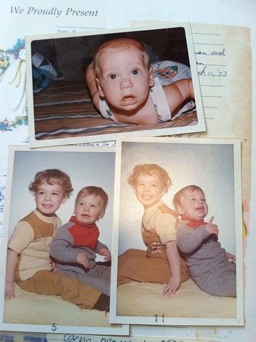 Found these pics of @ericcarvin and me when we were toddle… | Flickr