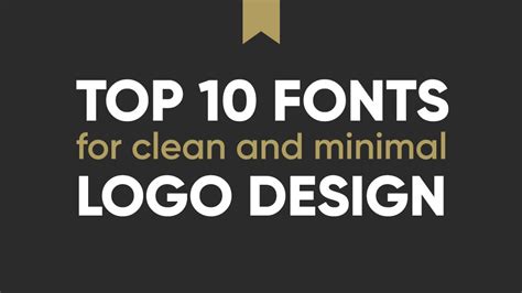 10 Best Professional Fonts for Logo Design: Clean & Minimal | JUST ...