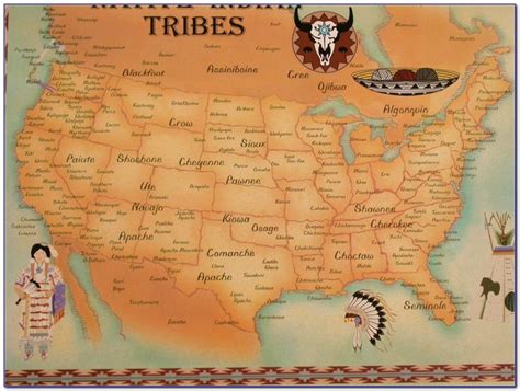 American Indian Map Before Colonization
