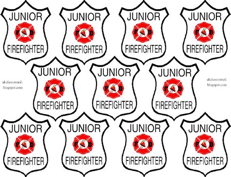 Firefighter Badge Printable - ClipArt Best