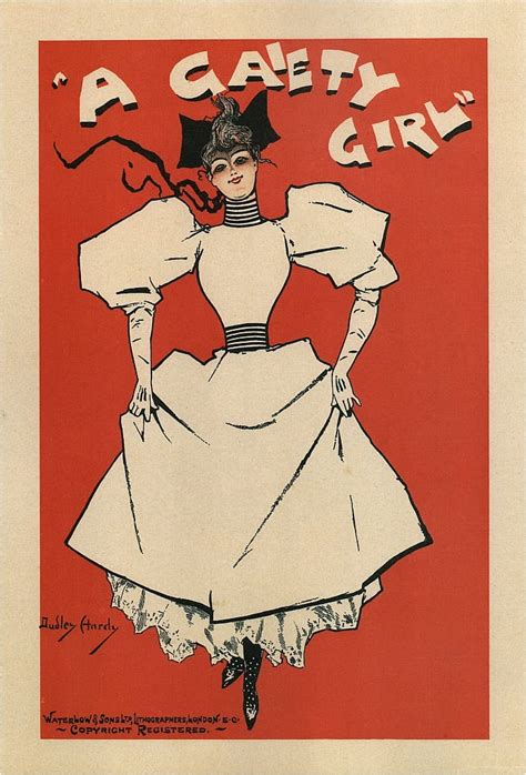 Poster for the musical comedy A Gaiety Girl by Sidney Jones, 1895