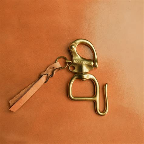 Solid Brass Snap Shackle – Rose Anvil