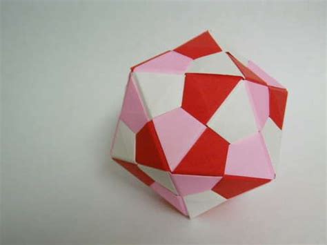 Origami Icosahedron Single Sheet - Origami