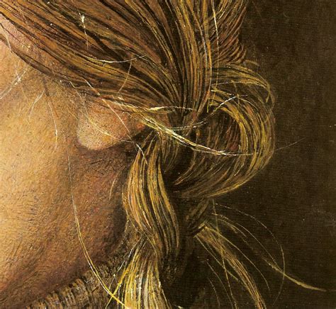 Andrew Wyeth - Helga 'Braids' (detail) 1979 dry-brush watercolor - a photo on Flickriver