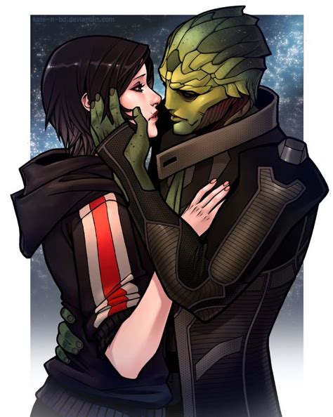 Shepard and Thane by Kate Niemczyk | Mass effect thane, Thane krios, Mass effect characters