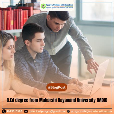 B.Ed Admission from Maharshi Dayanand University (MDU) 2023 – Pragya College of Education