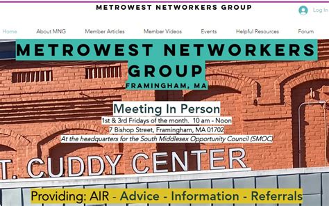 Franklin Matters: Metrowest Networkers Group Meeting on Fridays