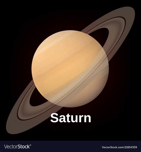 Saturn Planet Icon Realistic Style Royalty Free Vector Image | Hot Sex ...