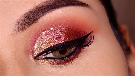 Red Golden Eye Makeup | Saubhaya Makeup