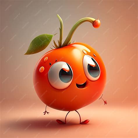 Premium Photo | Cute tomato character