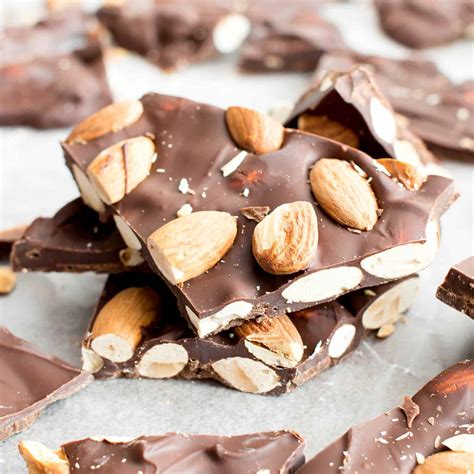 Easy Chocolate Almond Bark Recipe | Deporecipe.co