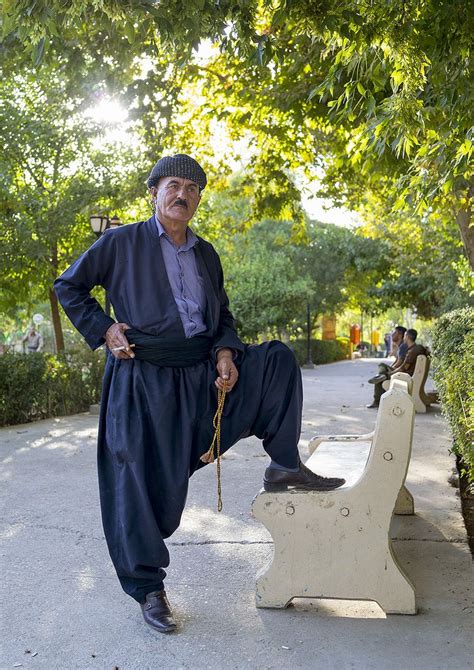 Man In A Traditional Kurdish Suit, Suleymanyah, Kurdistan, Iraq ...