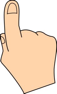Cartoon Pointing Finger Clipart