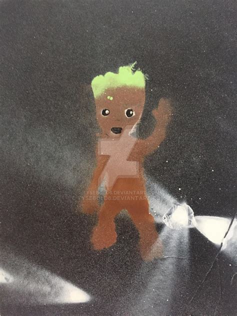 Baby Groot (Spray Painting) by TySebold6 on DeviantArt