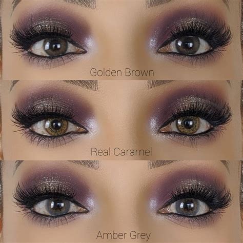 Hazel Contacts On Dark Brown Eyes Before And After