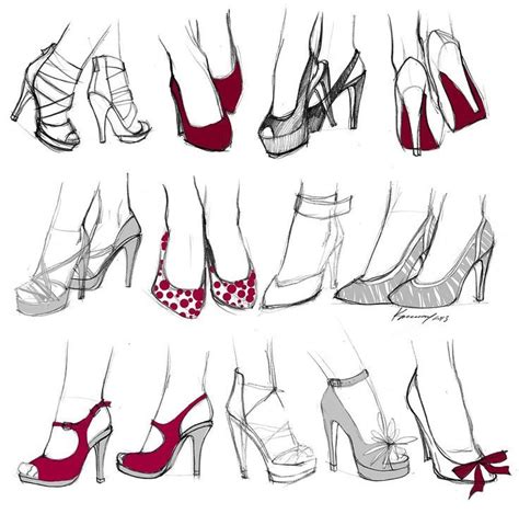 Feet shoes #shoes | Shoe design sketches, Fashion design drawings ...