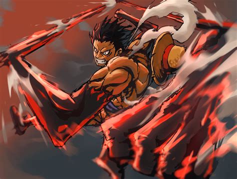 Gear 4th: Snake Man Luffy Fanart by Me : r/OnePiece