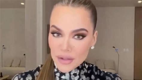 Khloe Kardashian shows off extremely thin face and chiseled jawline in ...