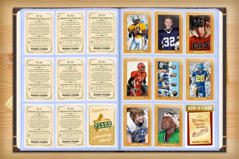 Custom Football Cards - Vintage 11™ Series Starr Cards