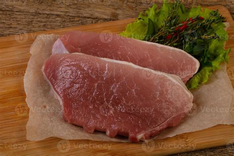 Raw pork steak 7869486 Stock Photo at Vecteezy