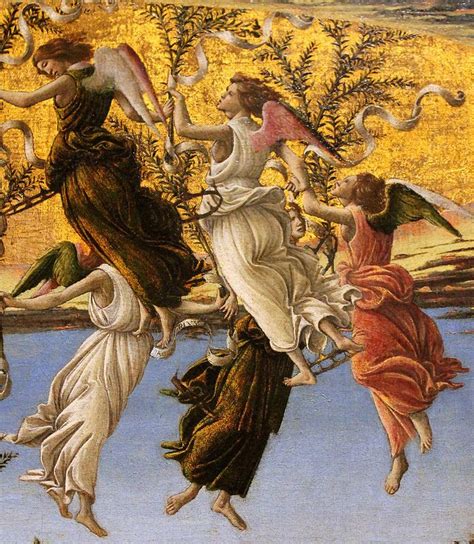 Botticelli. Mystic Nativity. 1500. detail | Botticelli paintings ...