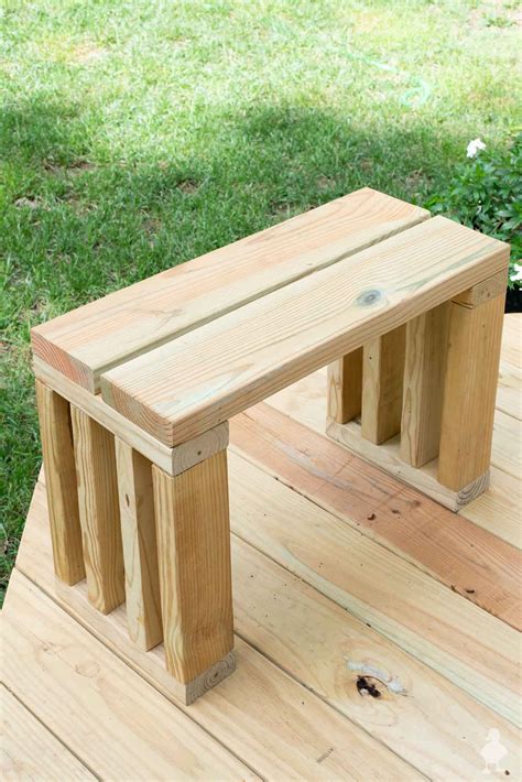 How To Make Wooden Patio Bench - Patio Furniture