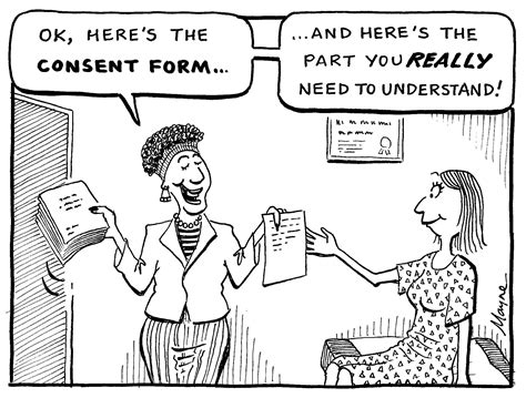 Friday afternoon's funny - Summary consent forms are troubling - AHRECS