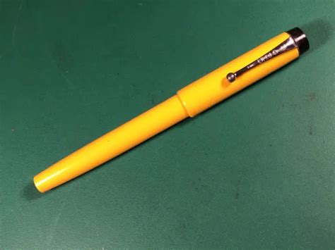 VINTAGE PARKER | Big Red Ball Pen | Bandless | Yellow | Big Red Clip ...