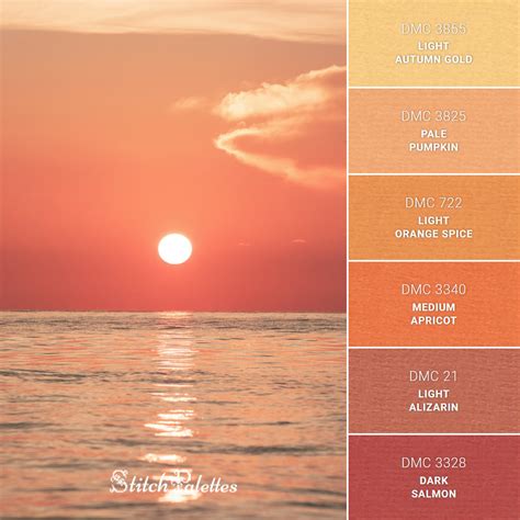 Ocean Sunset Color Palette