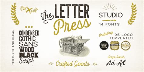 Letterpress Studio Font | Fontspring