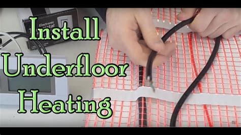 How to install a heat mat for underfloor heating - YouTube