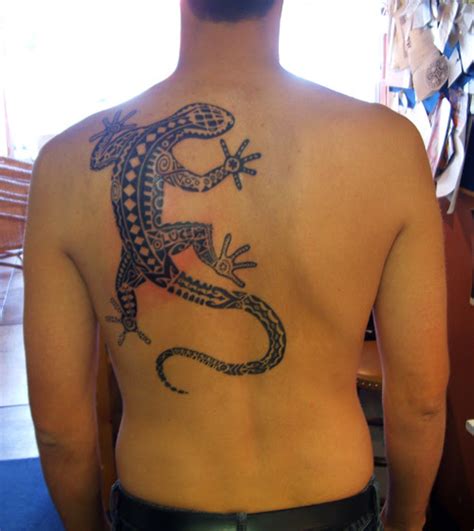 customcreationsbysydnei: tribal lizard tattoos